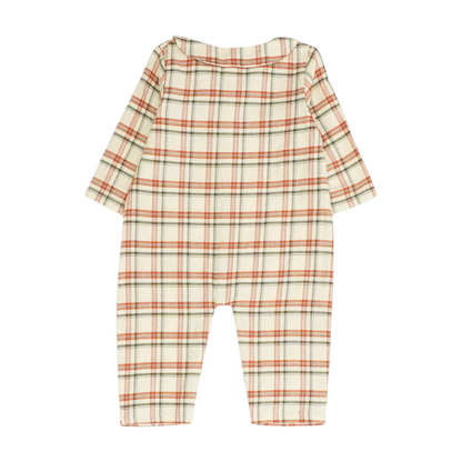 Rylee + Cru Beige Plaid One-Piece – Image 2