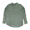 Green Solid Long Sleeve Button Down