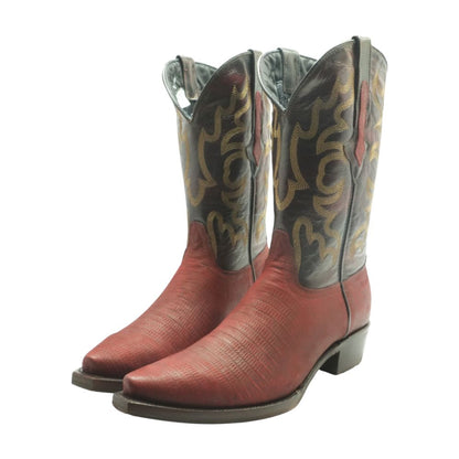 Red Leather Western Boots