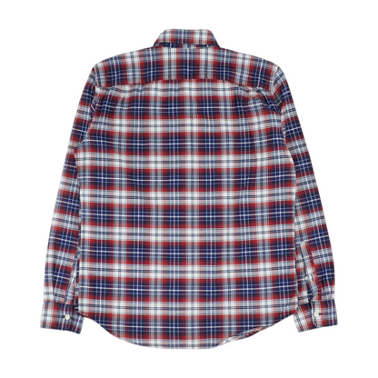 Red Plaid Long Sleeve Button Down
