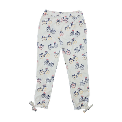 Beige Graphic Pajama Bottom