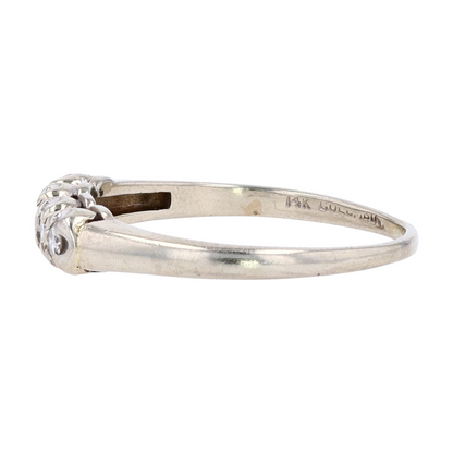 1/5 ctw 14K White Gold Diamond Band Ring