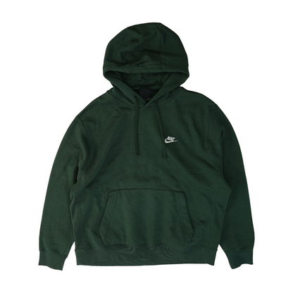 Green Solid Hoodie Pullover