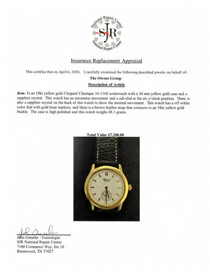 Classique 18K Yellow Gold Watch