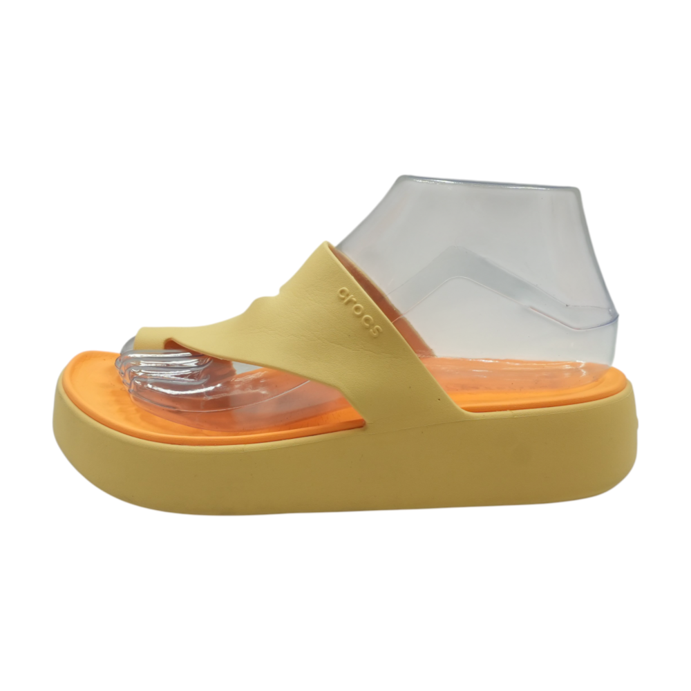 Orange Wedged Sandals