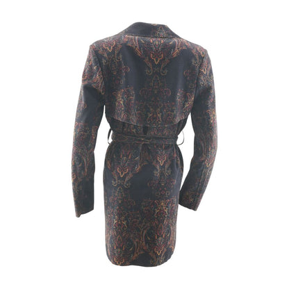 Navy Paisley Lightweight Coat