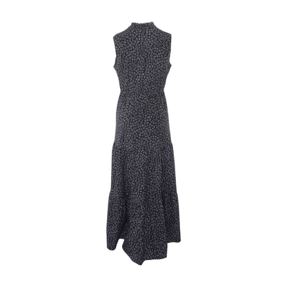 Black Polka Dot Midi Dress