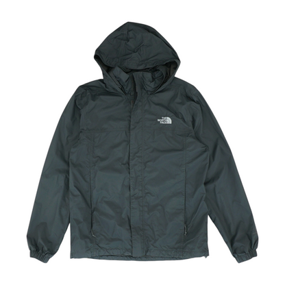 Black Solid Rain Jacket