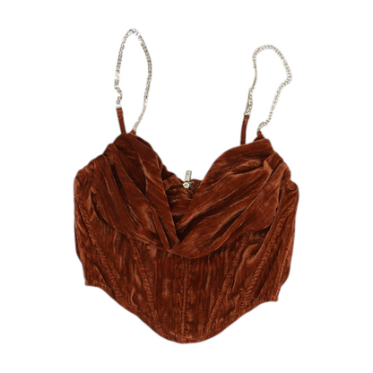 Rust Cropped Blouse