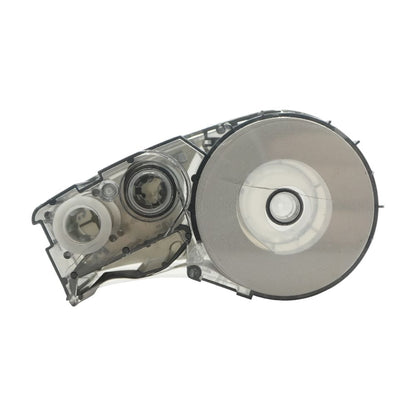 B-595 Black on White Vinyl 3/8" Label Tape