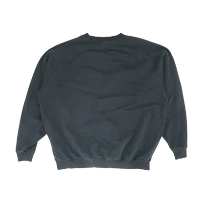 Black Solid Sweatshirt Pullover