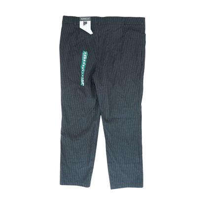 Black Plus Striped Pants