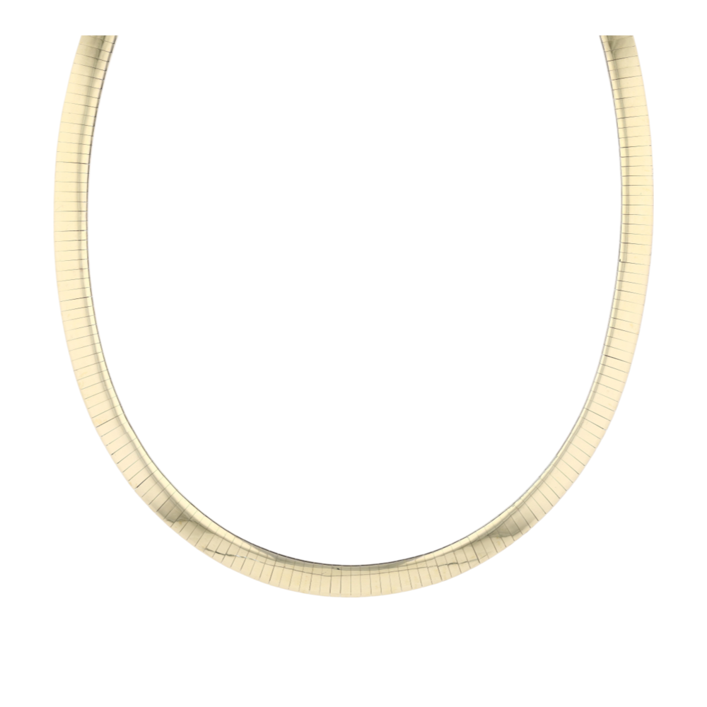 14K Two-Tone Gold Choker Necklace