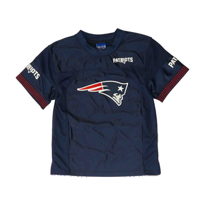 Boys' Navy New England Patriots Short Sleeve Jersey