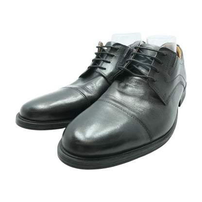 Black Leather Derby/oxford Dress Shoes