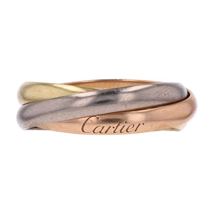 18K Tri-Tone Gold Band Ring