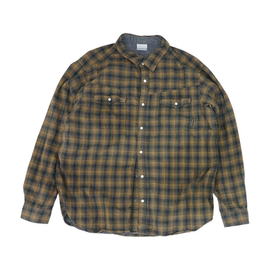 Brown Plaid Flannel Button Down