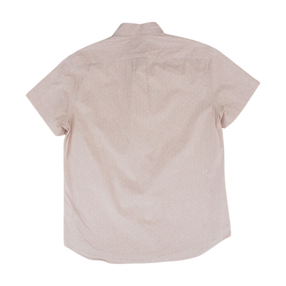 Pink Polka Dot Short Sleeve Button Down