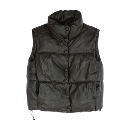 Brown Solid Vest