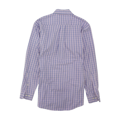 Purple Plaid Long Sleeve Button Down