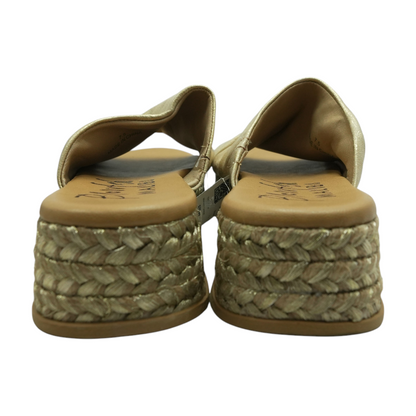 Gold Wedged Sandals