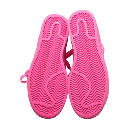 Superstar XLG Lucid Pink Core Black Low-Top Athletic Shoes