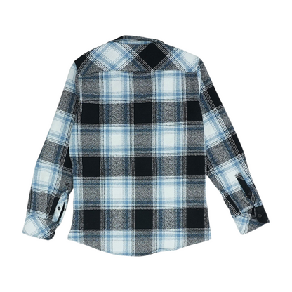 Blue Plaid Flannel Button Down
