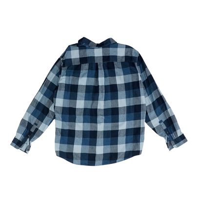 Blue Check Flannel Button Down