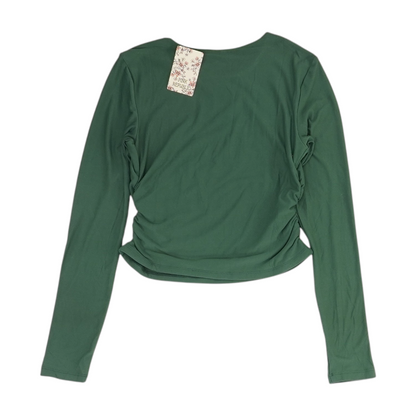 Green Cropped Blouse