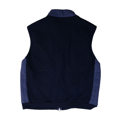 Navy Solid Casual Vest