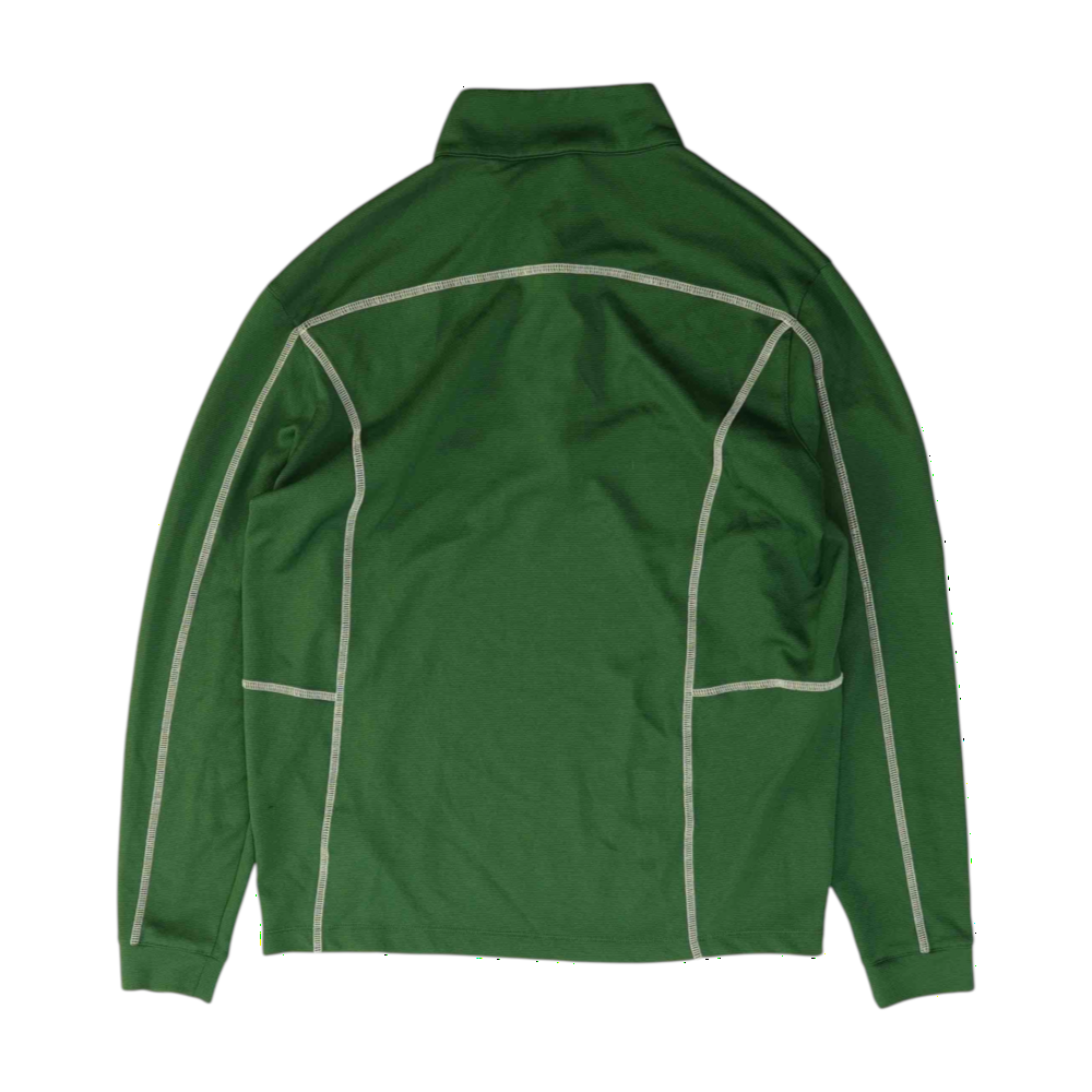 Green Solid 1/4 Zip Pullover