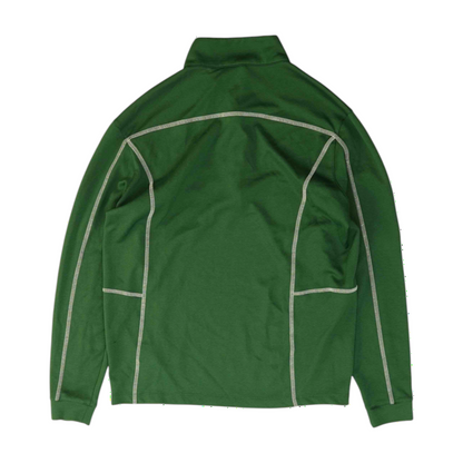 Green Solid 1/4 Zip Pullover