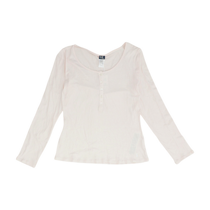 Pink Solid Pajama Top
