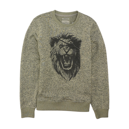 Gray Solid Sweatshirt Pullover