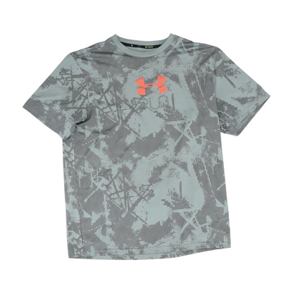Gray Geometric Active T-Shirt