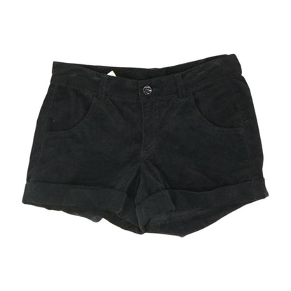 Black Solid Chino Shorts