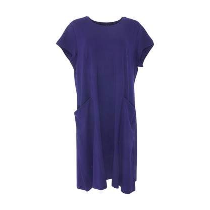 Navy Plus Midi Dress