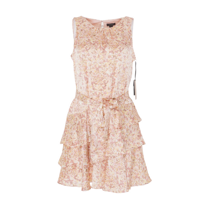 Pink Floral Mini Dress