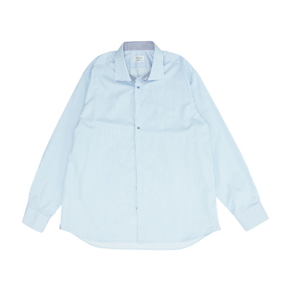 Blue Striped Long Sleeve Button Down