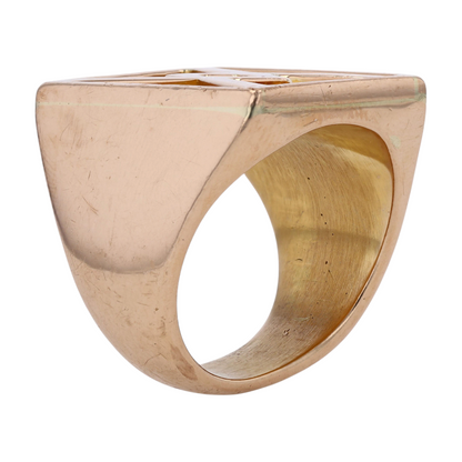 10K Yellow Gold Statement Ring