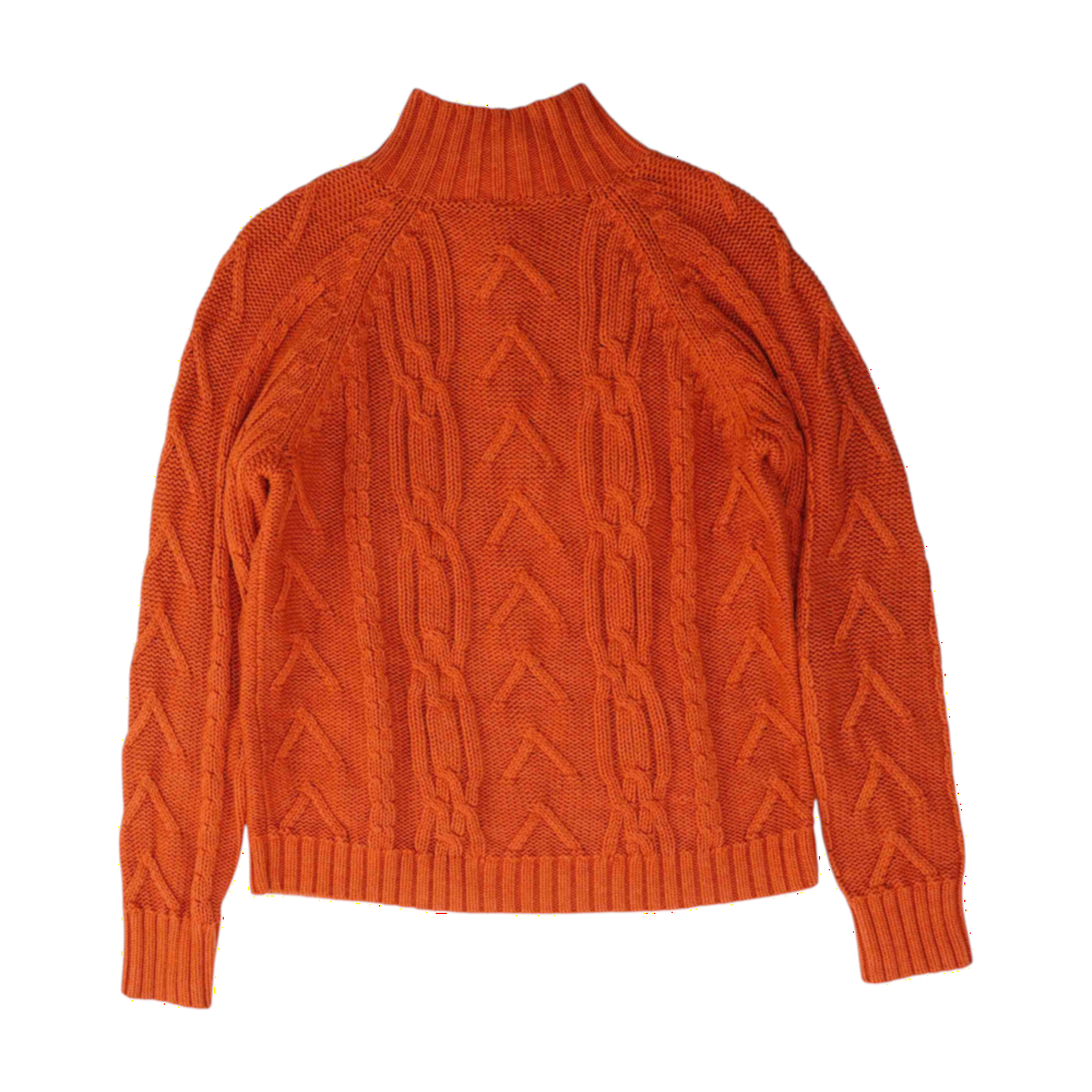 Orange 1/4 Zip Sweater
