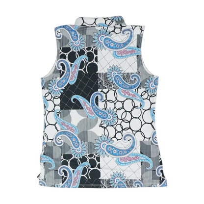 Blue Graphic Blouse