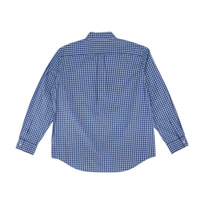 Blue Check Long Sleeve Button Down