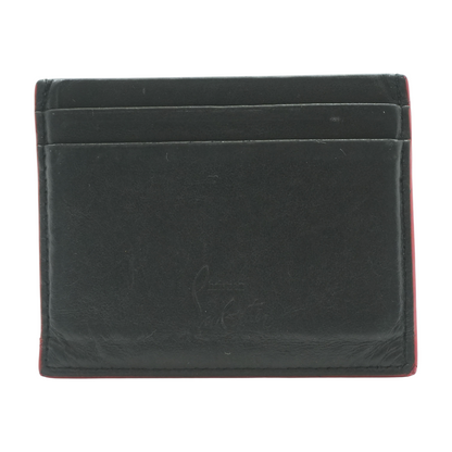 Black Calf Leather and Spikes M Kios Card Holder