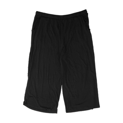 Black Solid Pajama Bottom