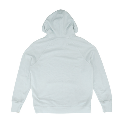 White Solid Hoodie Pullover
