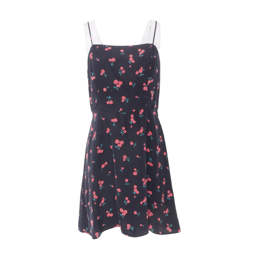 Black Print Mini Dress