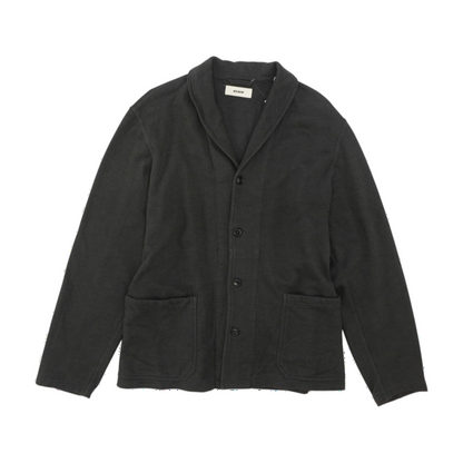 Gray Solid Cardigan Sweater