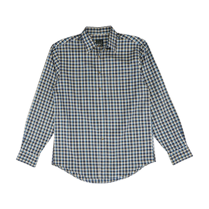 Blue Check Long Sleeve Button Down