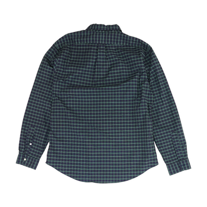 Blue Plaid Long Sleeve Button Down